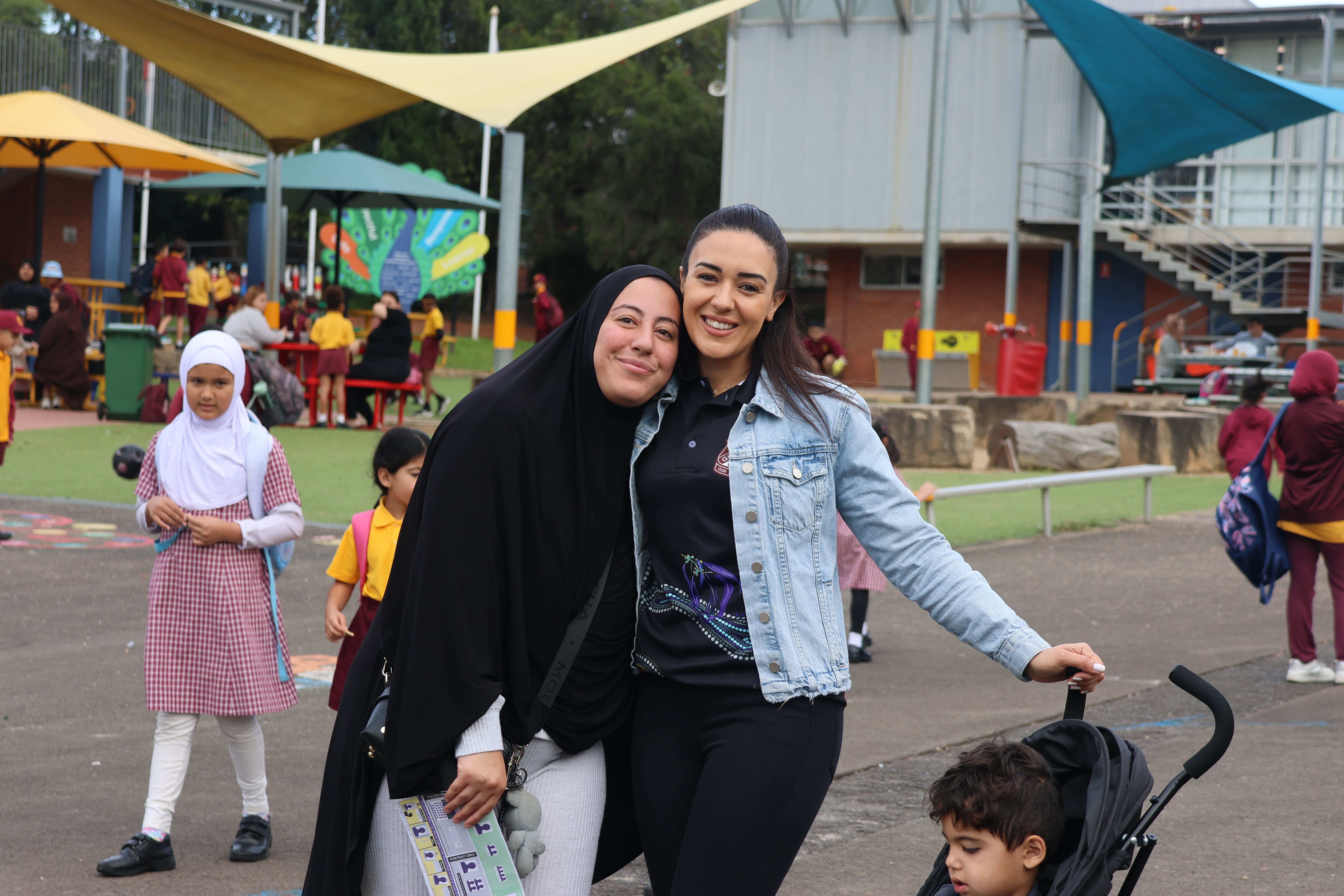 mothers and staff connect